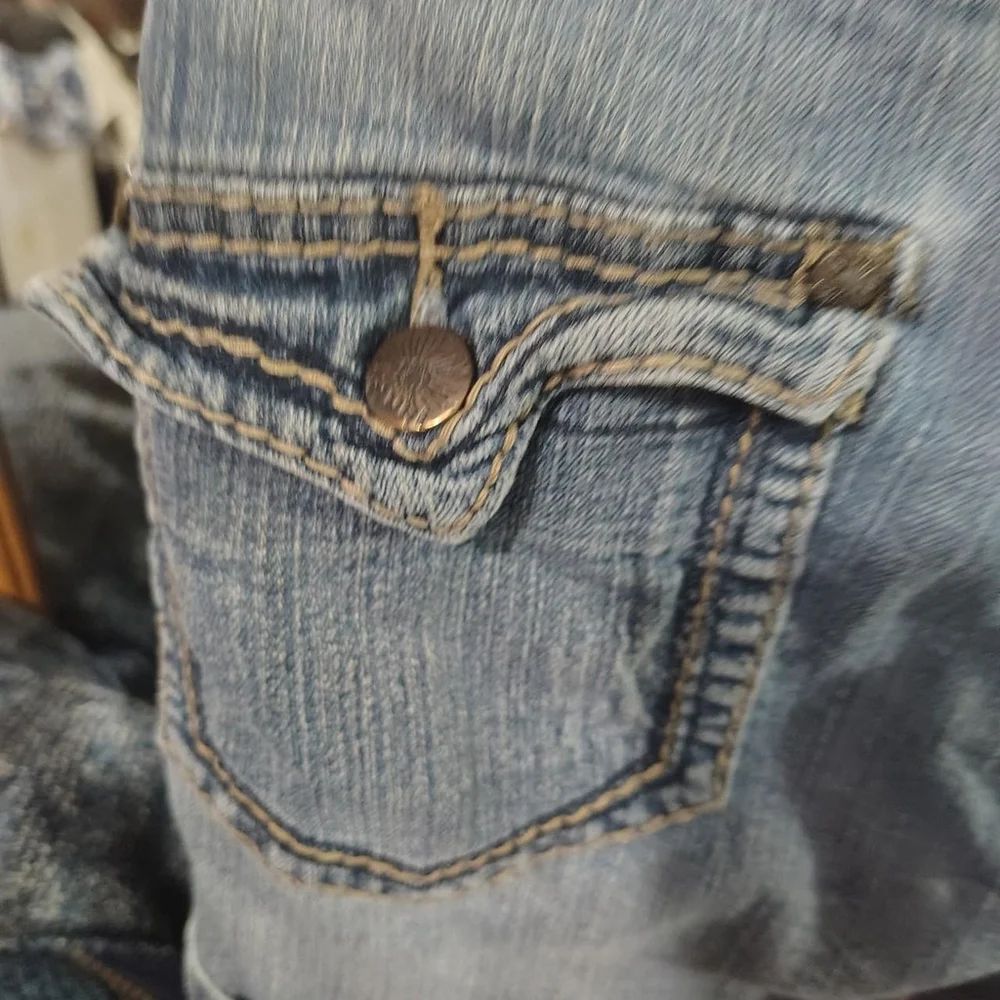 Vintage Wurl Jean Shorts with Custom Buttons